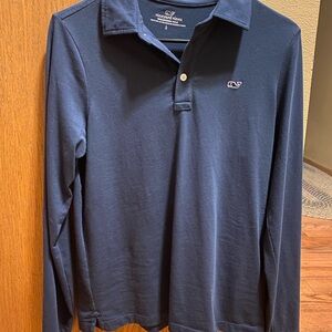 Vineyard Vines boys Deep Blue Polo